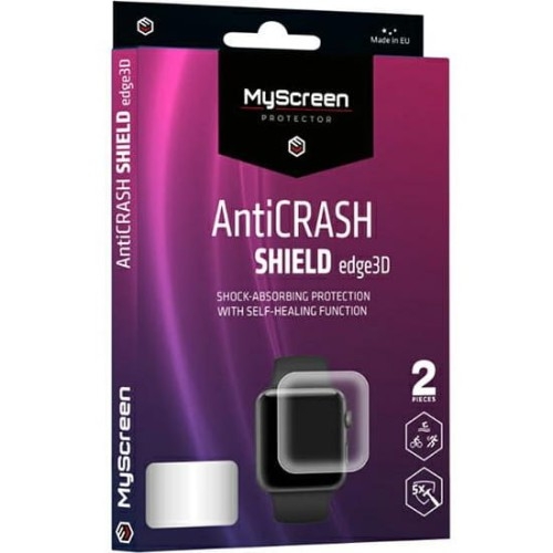 Image of Folia anty-uderzeniowa MyScreen AntiCrash Shield Edge3D do Apple Watch 41 mm 2 szt.