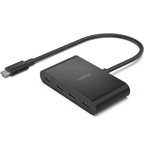 Image of Stacja, hub Belkin Connect USB-C to 4-Port USB-C, USB-C do 4x USB-C, czarna