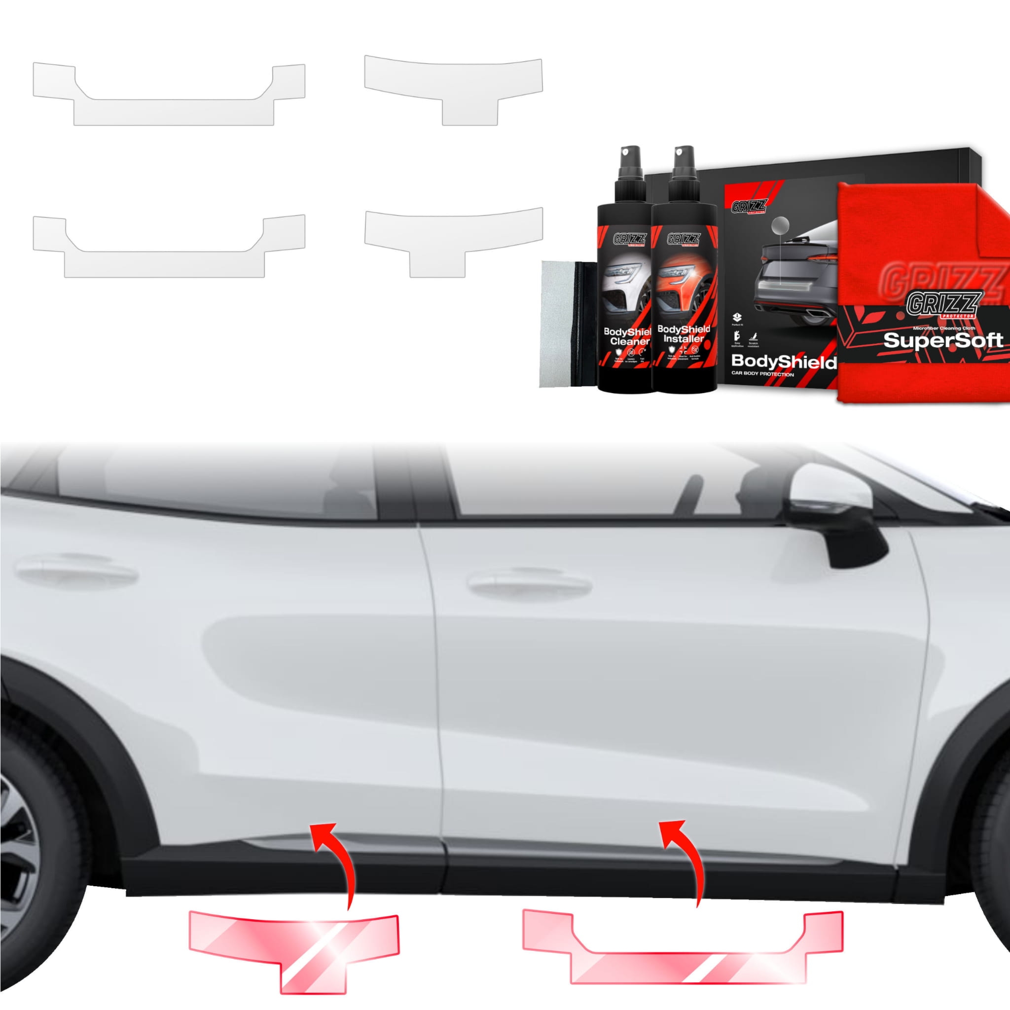 4w1 Folia ochronna Grizz Protector na progi do Ford Puma Facelift (2024-2026)