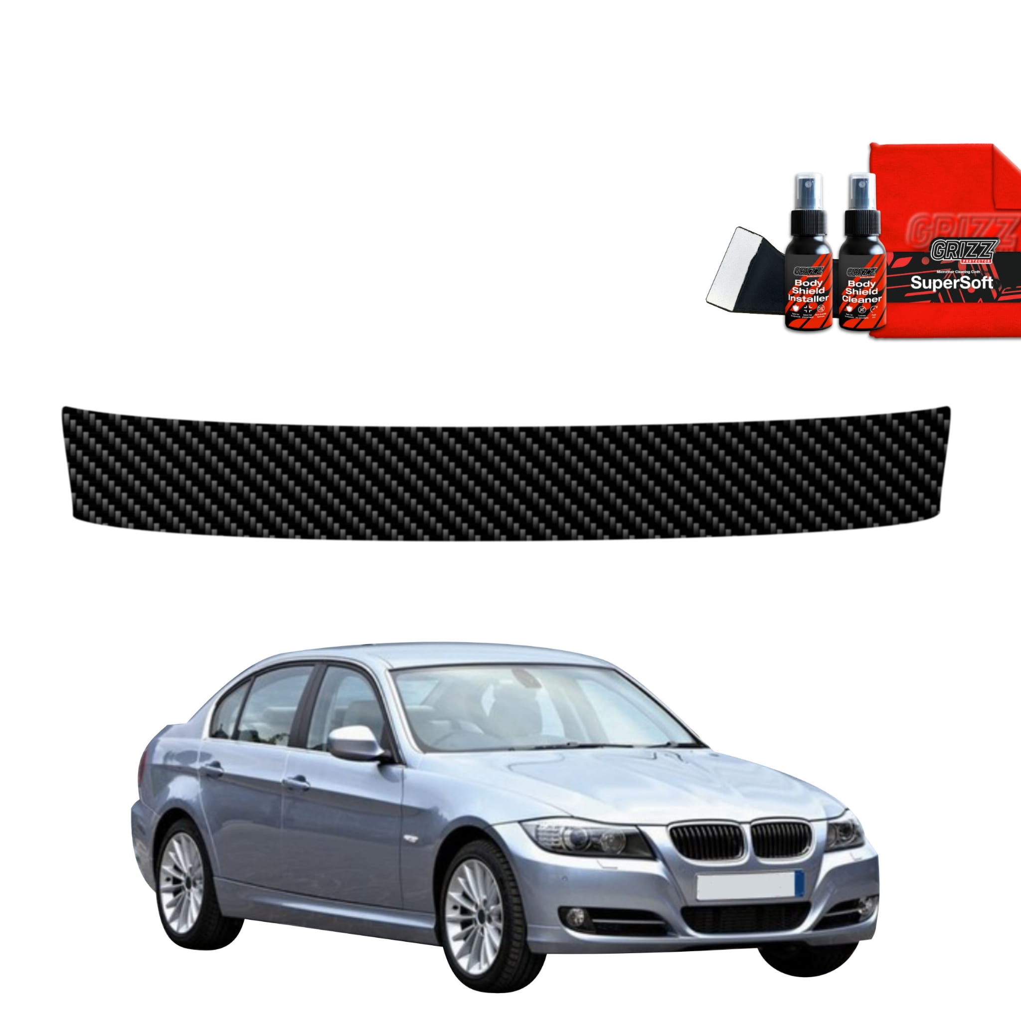 Folia karbonowa Grizz Protector na próg bagażnika do BMW 3 E90 Sedan Pre-LCI (2004-2008)