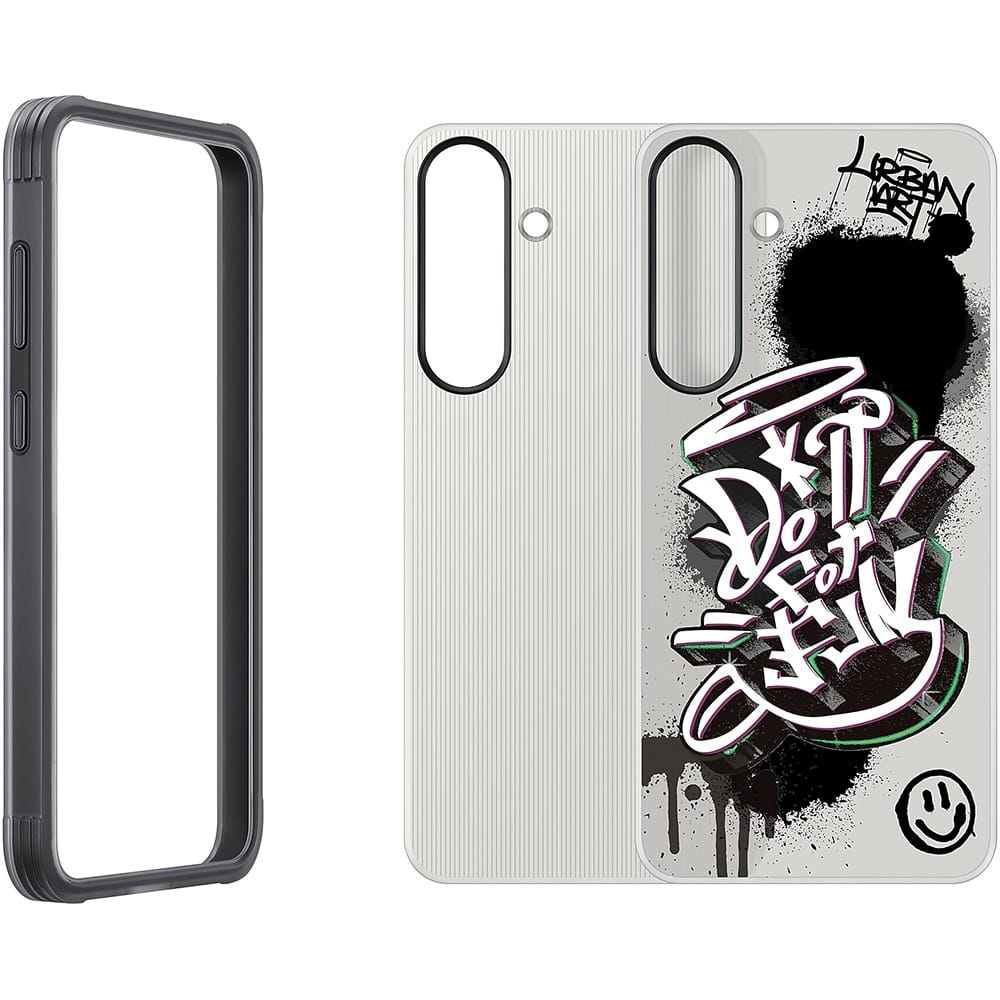 Image of Etui Samsung FlipSuit do Galaxy S25 Plus, czarne z wymienną płytką