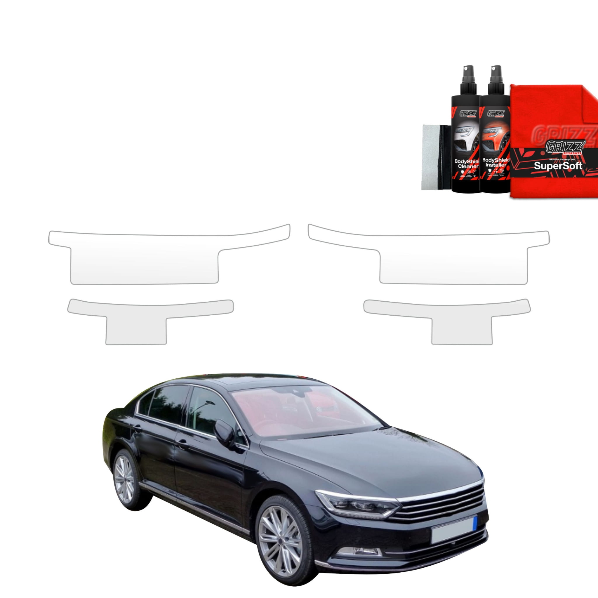 4w1 Folia ochronna na progi Grizz Protector do Volkswagen Passat B8 Sedan (2014-2022)