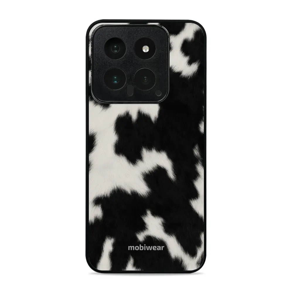 Etui ochronne do Xiaomi 14, Mobiwear Glossy Case, krowie futerko