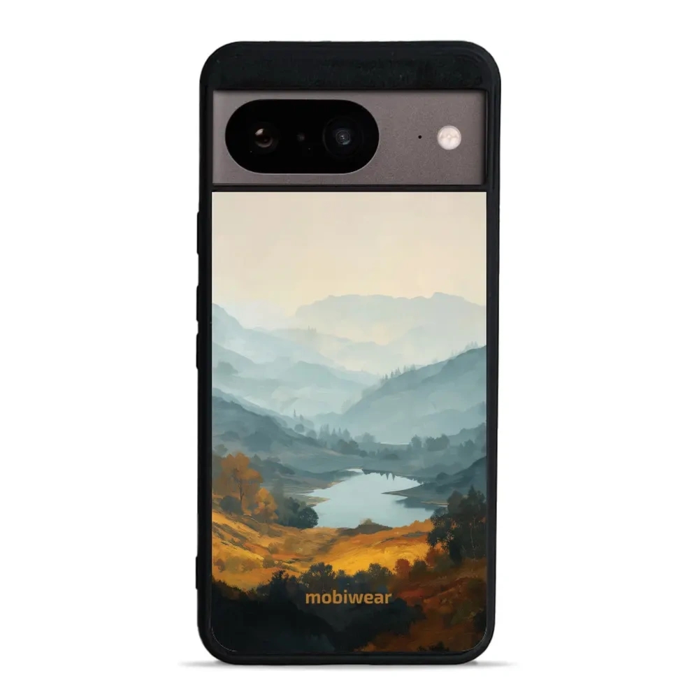 Etui ochronne do Google Pixel 8, Mobiwear Glossy Case, jezioro w dolinie