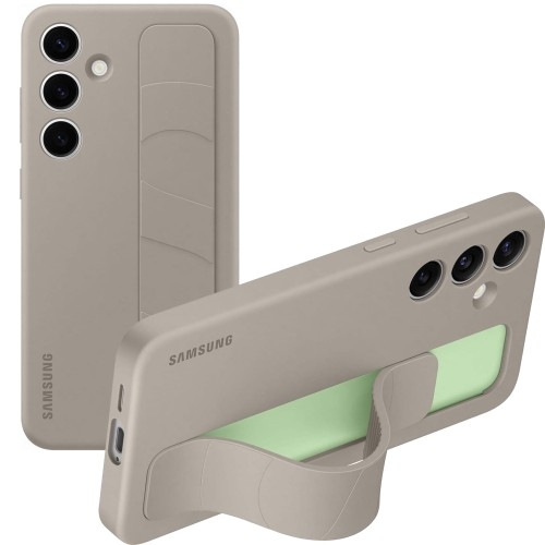 Image of Etui Samsung Silicone Standing Grip Case do Galaxy S24 Plus, ciemnoszare