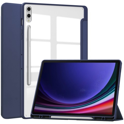 Image of Etui Bizon Case Tab Clear Matt do Galaxy Tab S10 Plus / S9 Plus, granatowe