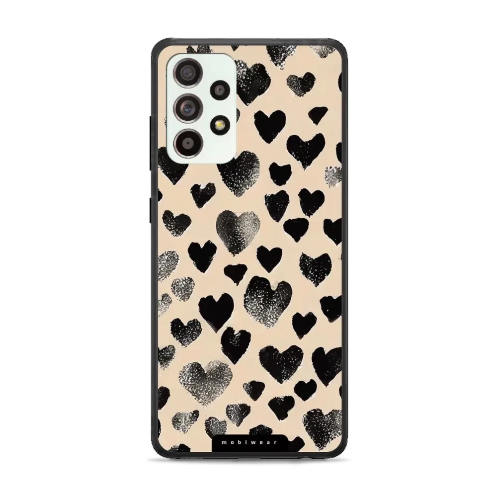 Etui ochronne do Galaxy A52, Mobiwear Glossy Case, beżowa miłość