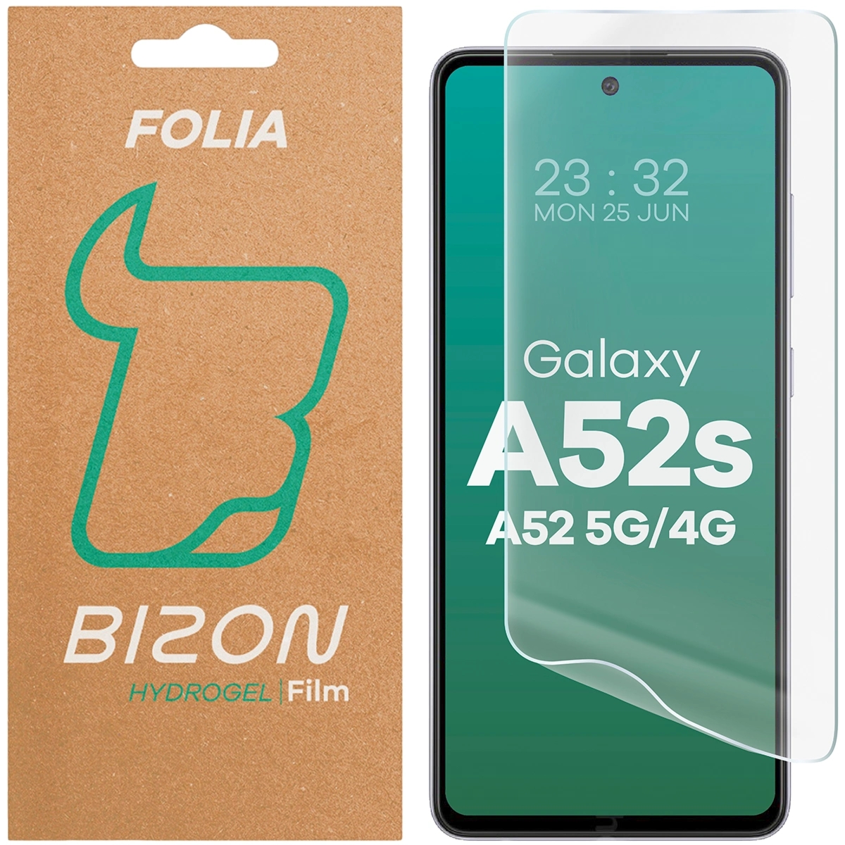 Folia hydrożelowa na ekran Bizon Film Hydrogel Front do Galaxy A52, 1 sztuka