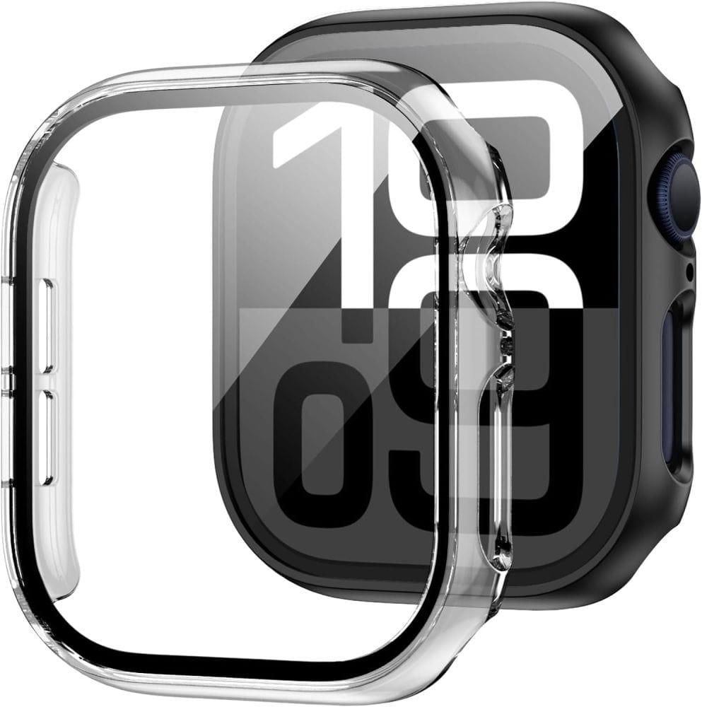 Image of Etui + szkło Tech-Protect Defense360 do Apple Watch 10 (42 mm), przezroczyste