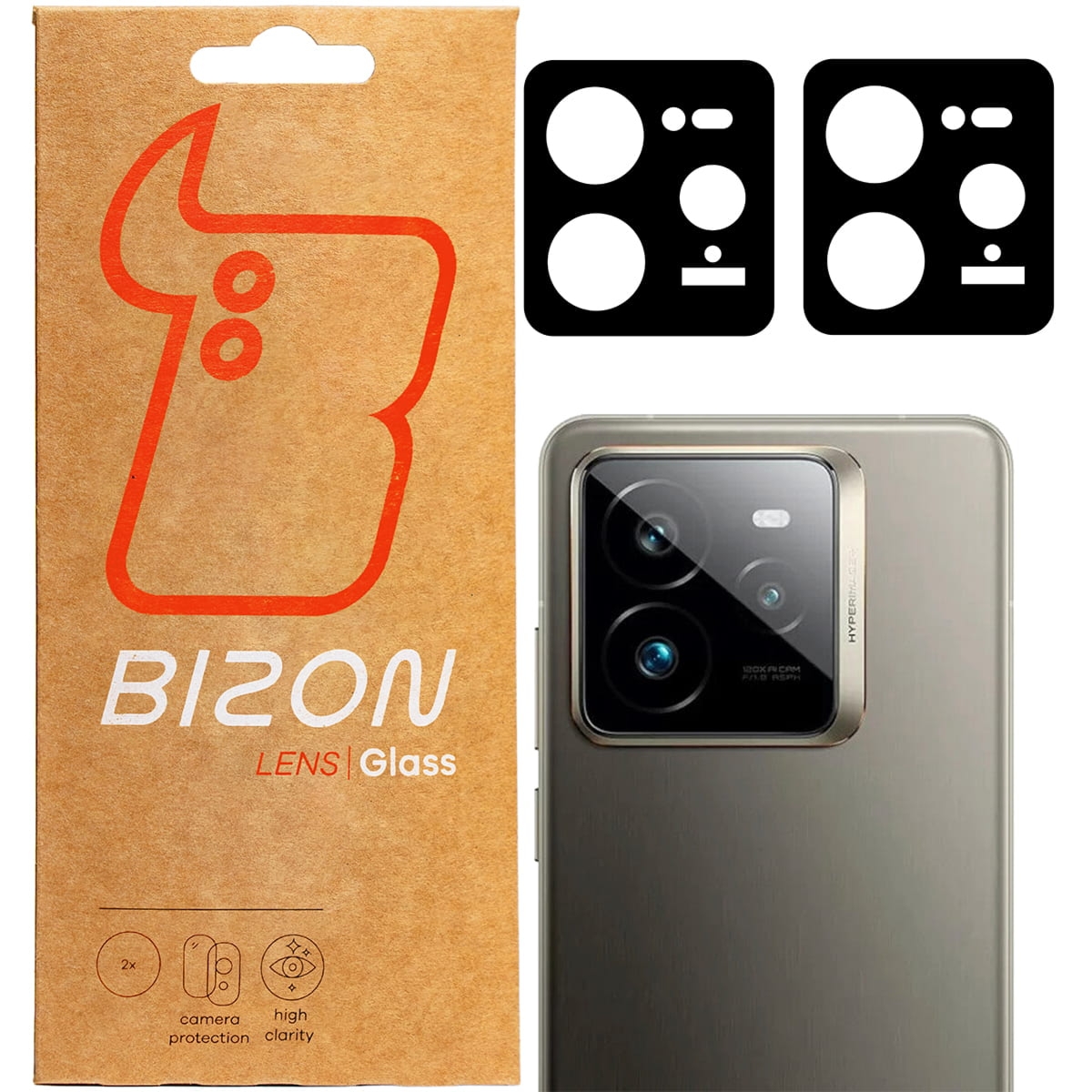 Szkło na aparat Bizon Glass Silk Lens do Realme GT 7 Pro, 2 sztuki