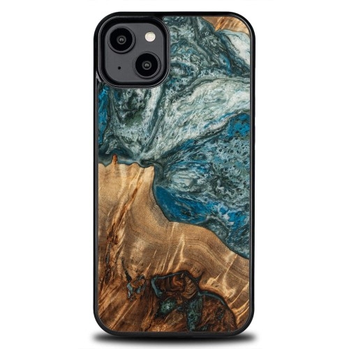 Image of Drewniane etui Bewood do iPhone 15 Plus, Planets - Ziemia