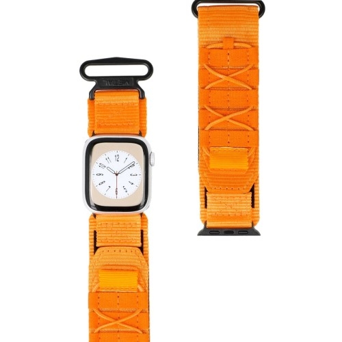 Image of Sportowy pasek do zegarka Bizon Strap Watch Adventure do Apple Watch 38/40/41 mm, pomarańczowy