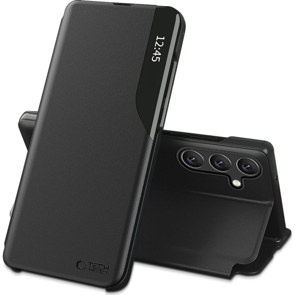 Etui z klapką Tech-Protect Smart View do Galaxy A56 5G, czarne