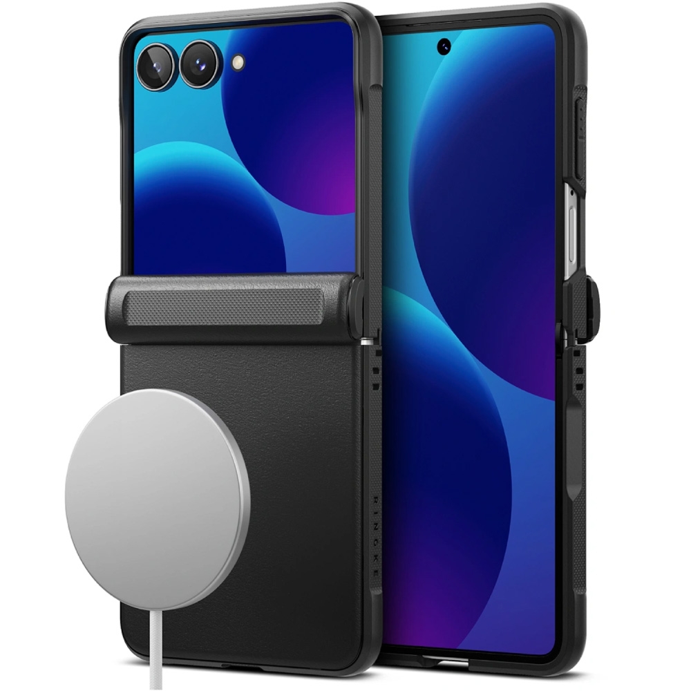 OUTLET: Etui Ringke Onyx Flap Magnetic do Galaxy Z Flip8 do MagSafe, czarne