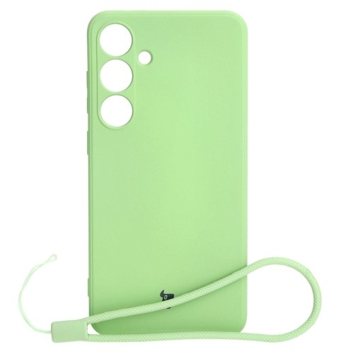 Image of Etui Bizon Case Silicone Sq do Galaxy S24 Plus, jasnozielone