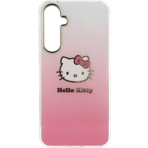 Image of Etui Hello Kitty HardCase IML Gradient Electrop Kitty Head do Galaxy A55, różowe