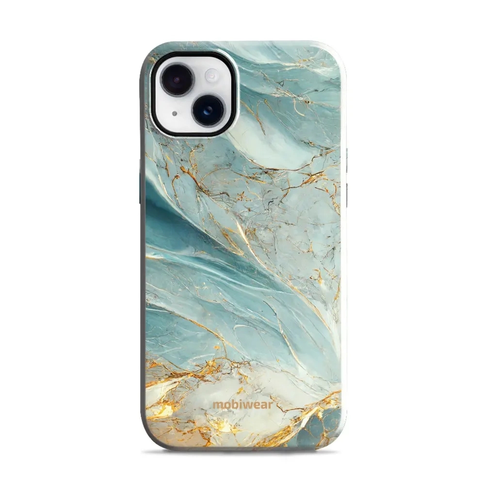 Etui ochronne do iPhone 14 Plus, Mobiwear Elite Pro, żyła lazuru