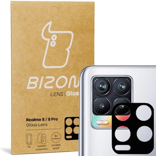 Image of Szkło na aparat Bizon Glass Lens dla Realme 8 / 8 Pro, 2 sztuki