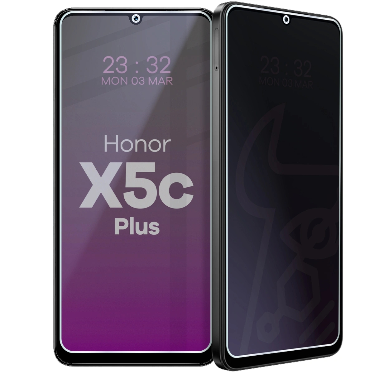 Prywatyzujące szkło hybrydowe Bizon Hybrid Shadow do Honor X5c Plus, matowe