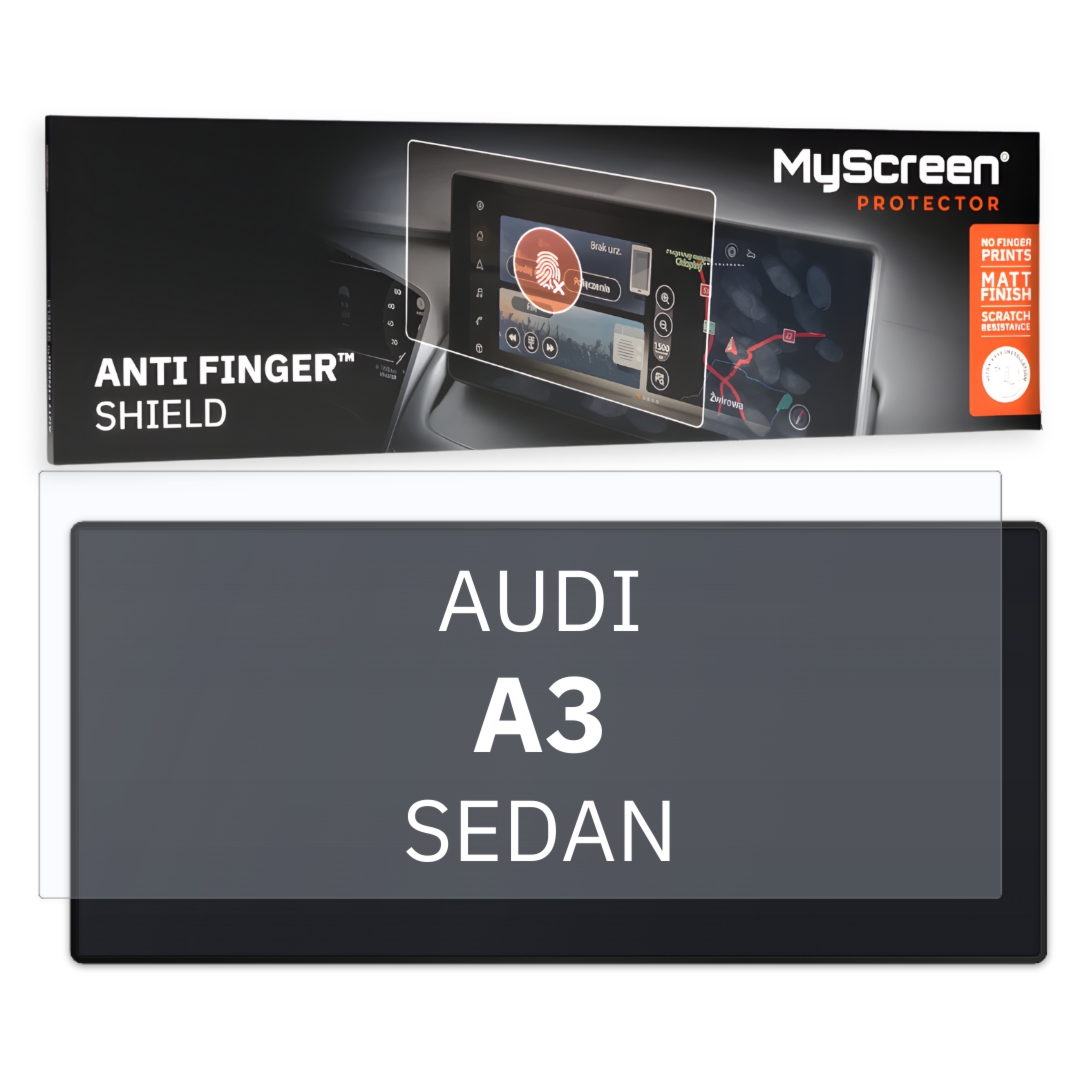 Folia samochodowa na ekran główny, MyScreen Anti Finger Shield do Audi A3 8Y (2020-2026), matowa