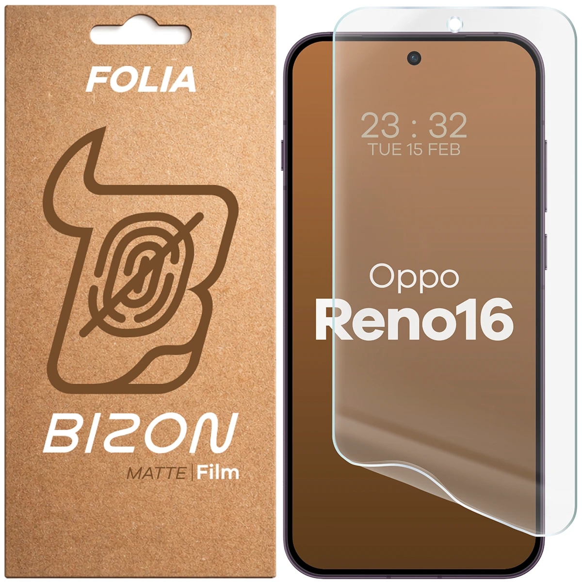 Folia matowa Bizon Film Matte do OPPO Reno16, 1 sztuka