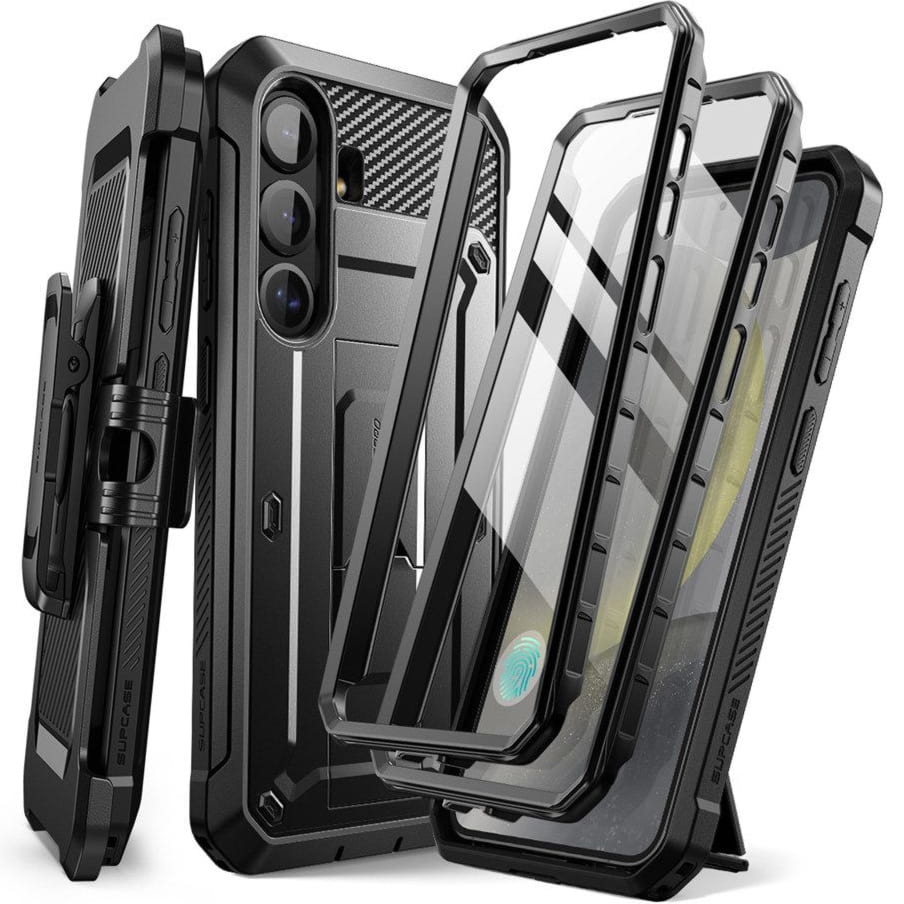 Etui pancerne Supcase UB Pro SP+noSP do Galaxy S25, czarne