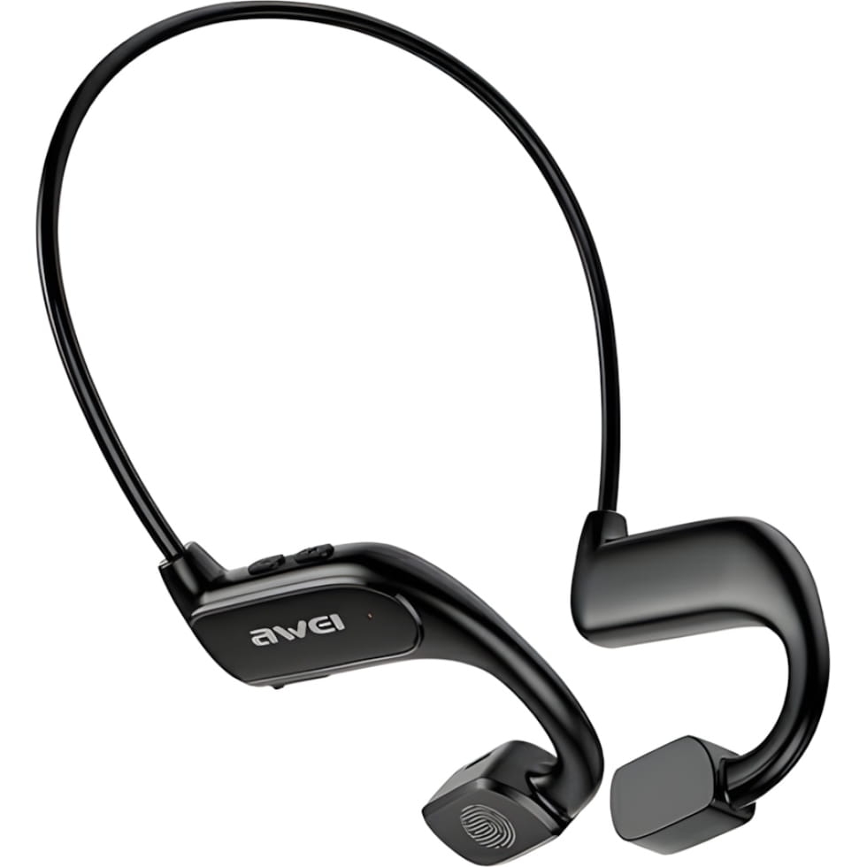 Image of Słuchawki sportowe, AWEI A897BL, Bluetooth 5.3, czarne