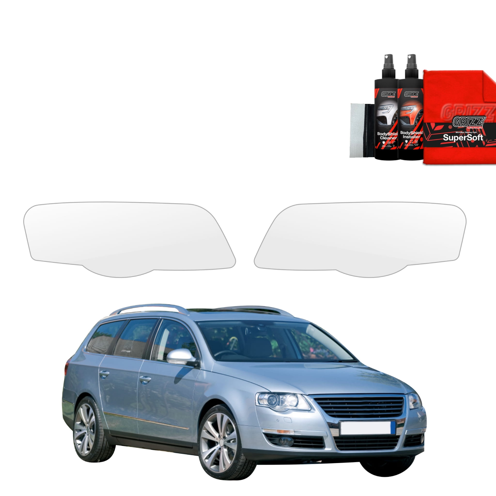 2w1 Folia ochronna na lampy Grizz Protector do Volkswagen Passat B6 Variant (2005-2010)