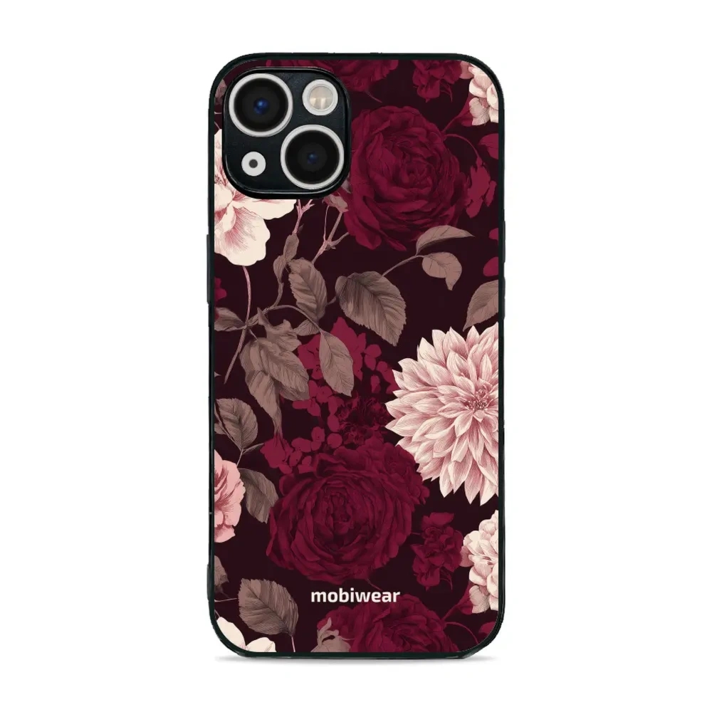Etui ochronne do iPhone 13, Mobiwear Glossy Case, wino i dalie
