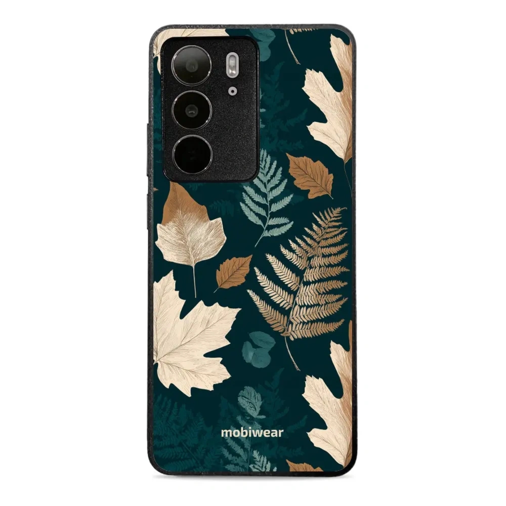 Etui ochronne do realme C75 4G, realme C75 5G, Mobiwear Glossy Case, zielnik z liści i paproci