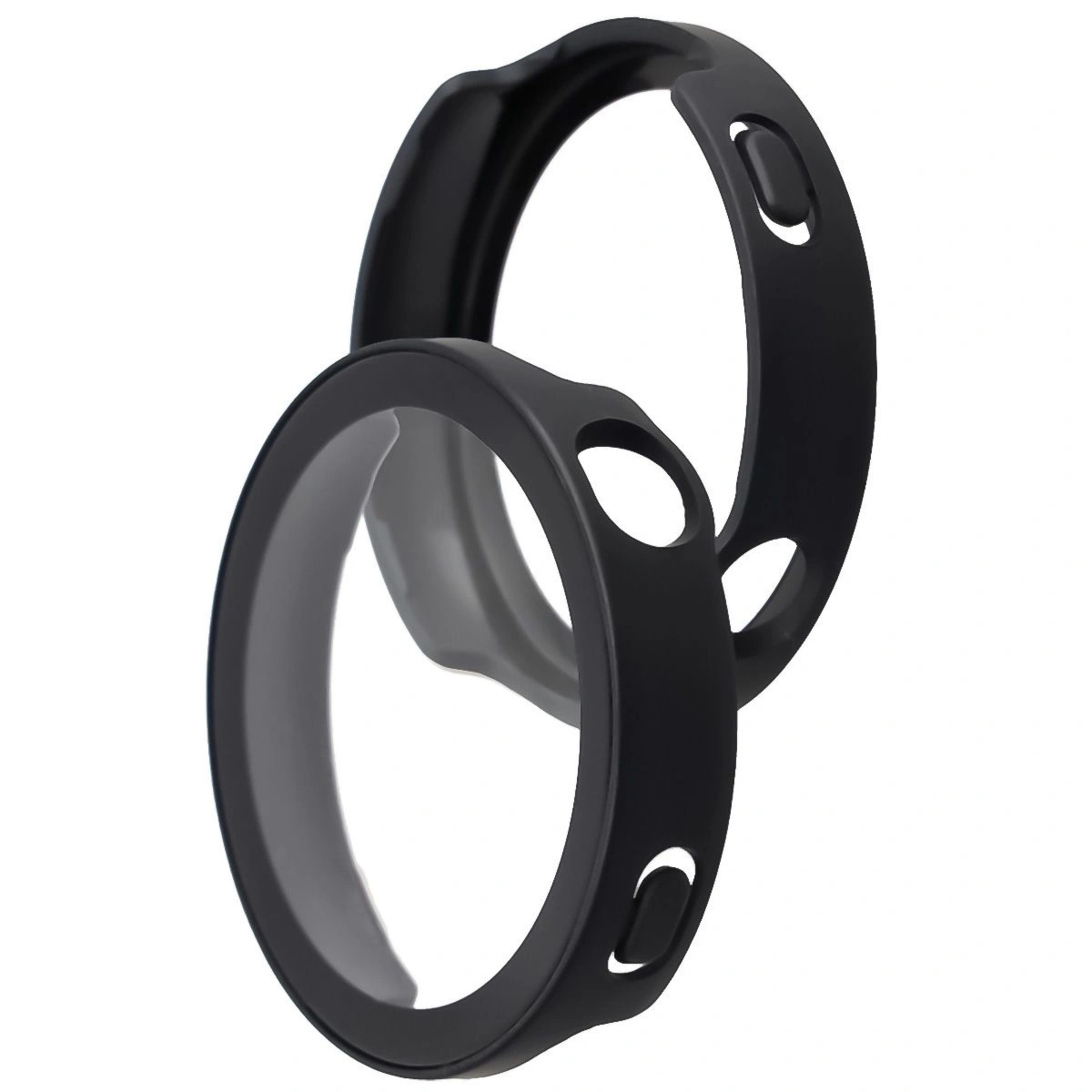 Etui ze szkłem do zegarka Bizon Case Watch Adamo do Huawei Watch GT6 41 mm, matowe czarne