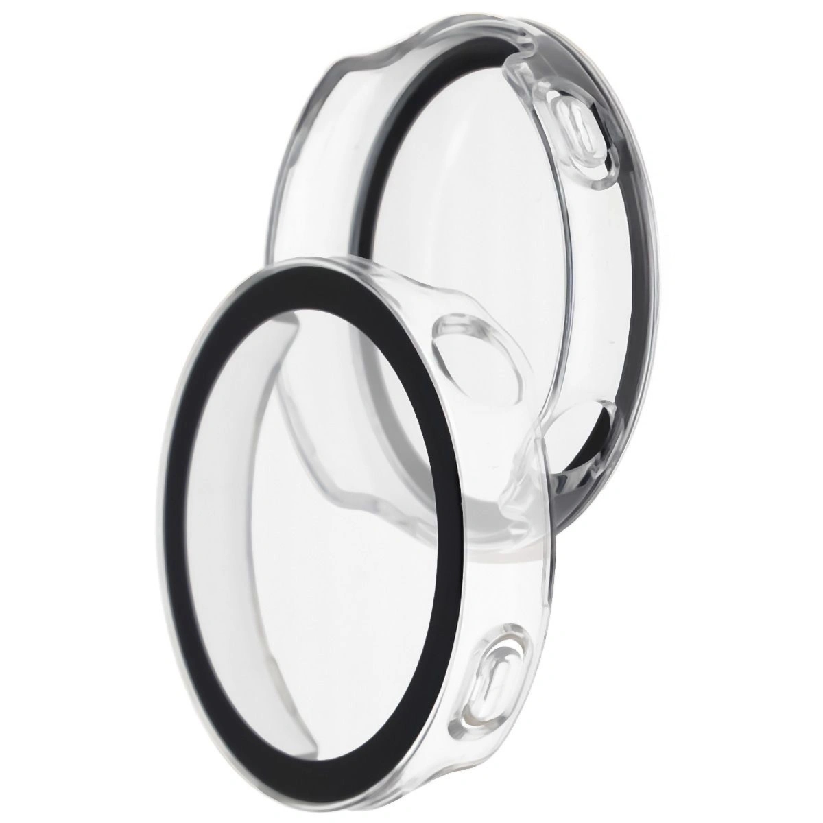 Etui ze szkłem do zegarka Bizon Case Watch Adamo do Huawei Watch GT6 41 mm, przezroczyste