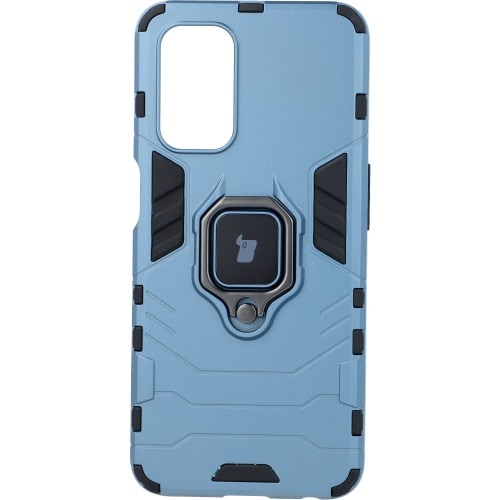 Image of Etui Bizon Case Armor Ring do Oppo A54 5G / A93 5G / A74 5G / OnePlus Nord N200 5G, niebieskie