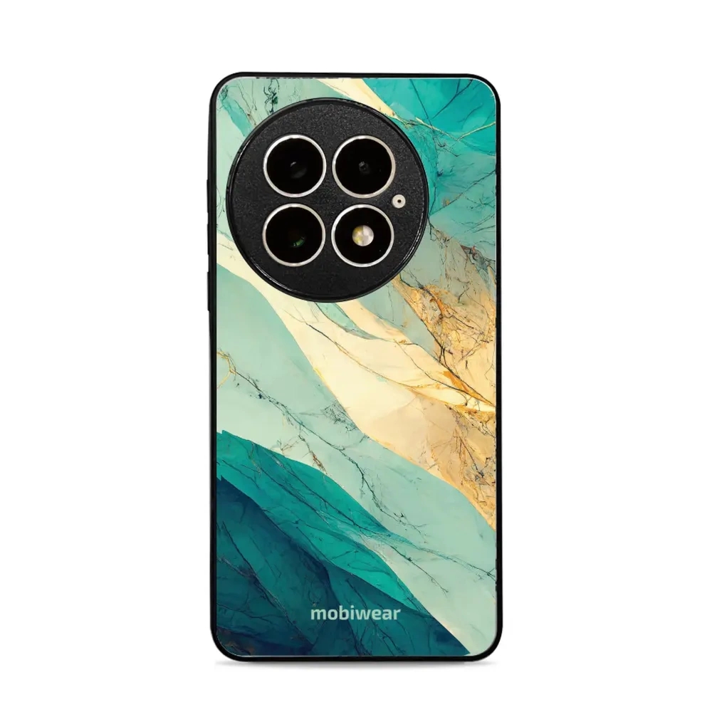 Etui ochronne do OnePlus 13, Mobiwear Glossy Case, turkusowy marmur