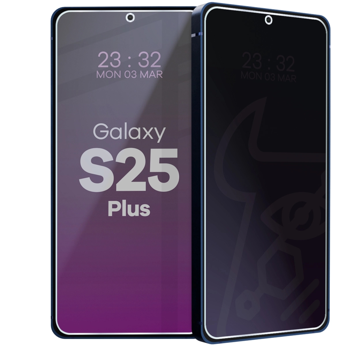 Prywatyzujące szkło hybrydowe Bizon Hybrid Shadow do Galaxy S25 Plus, matowe