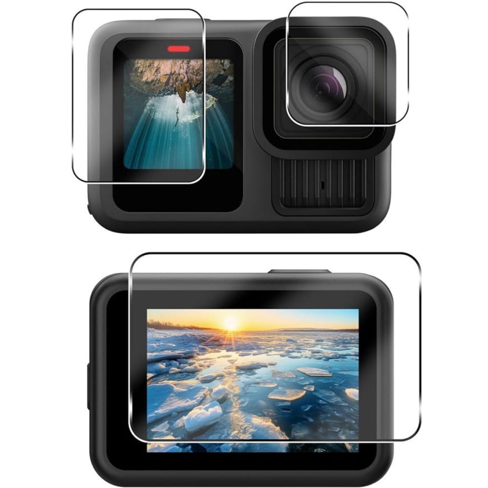 Szkło hartowane Tech-Protect Glass Fit+ do GoPro Hero 12 / 11 / 10 / 9,  6 sztuk