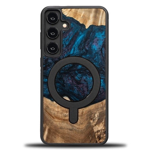 Image of Drewniane etui do Galaxy S24 Plus, Bewood Unique Planets Neptun do MagSafe