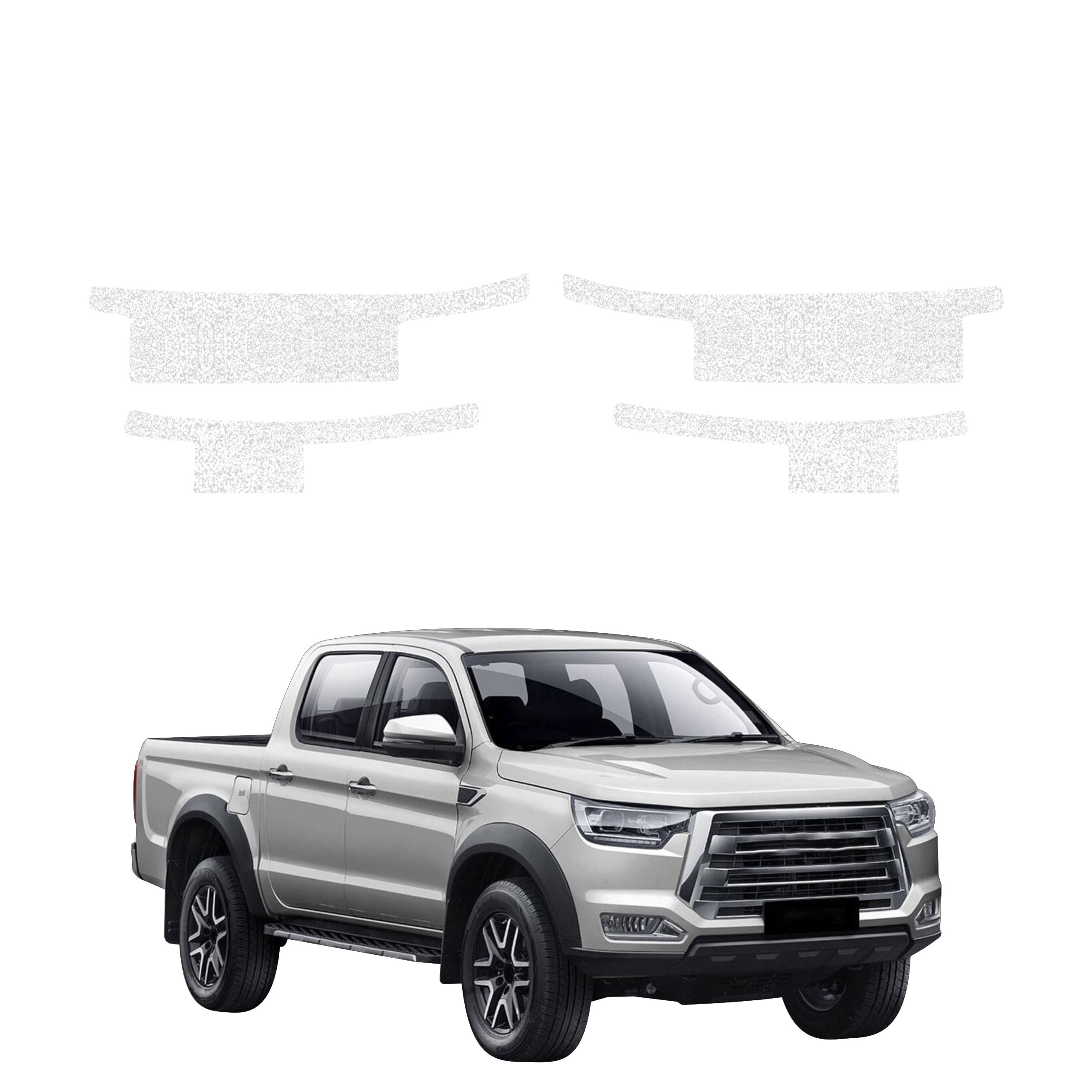 4w1 Biała powłoka techniczna Grizz Protector na progi JAC T8 Plus (2025-2026)