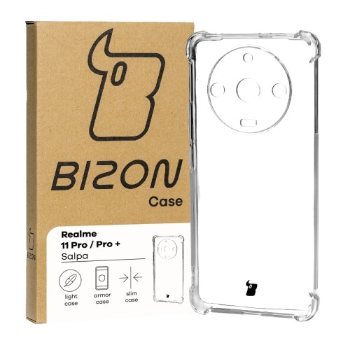 Image of Elastyczne etui Bizon Case Salpa do Realme 11 Pro / 11 Pro+, przezroczyste