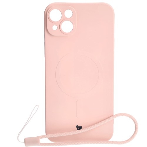 Image of Etui Bizon Case Silicone MagSafe do Apple iPhone 14 Plus, jasnoróżowe