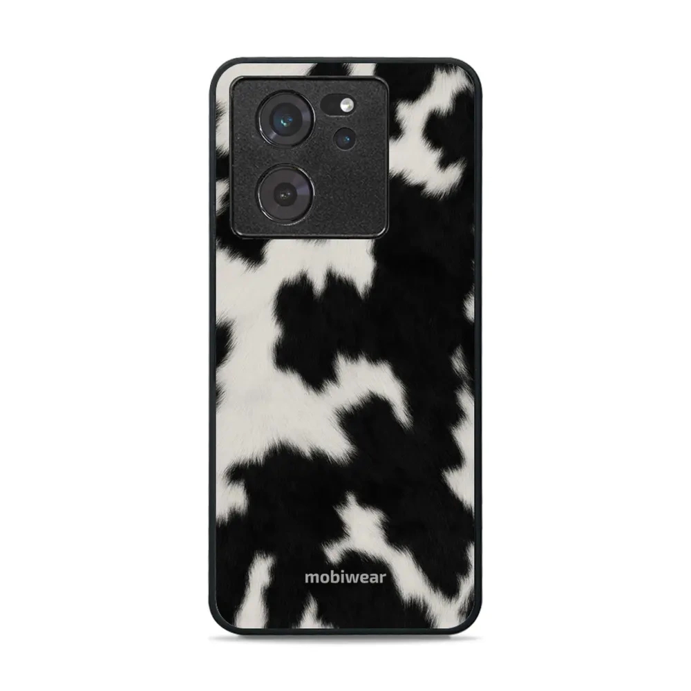 Etui ochronne do Xiaomi 13T, Mobiwear Glossy Case, krowie futerko