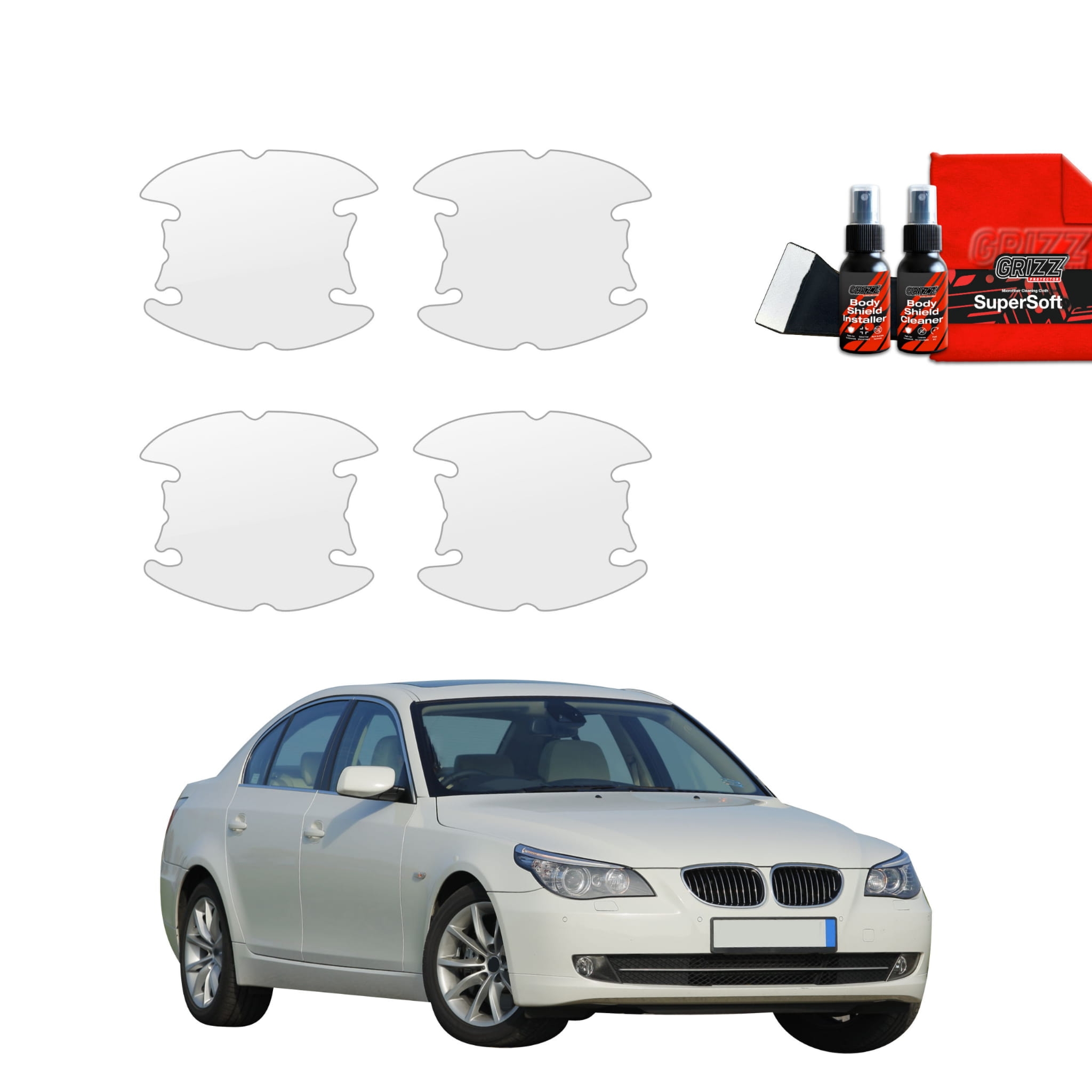 4w1 Folia ochronna pod klamki Grizz Protector do BMW 5 E60 Sedan 4D (2007-2010)