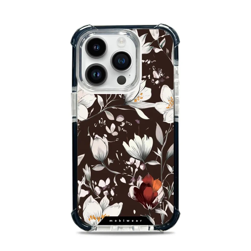 Etui ochronne do iPhone 14 Pro do MagSafe, Mobiwear Elite Bumper, nocny bukiet