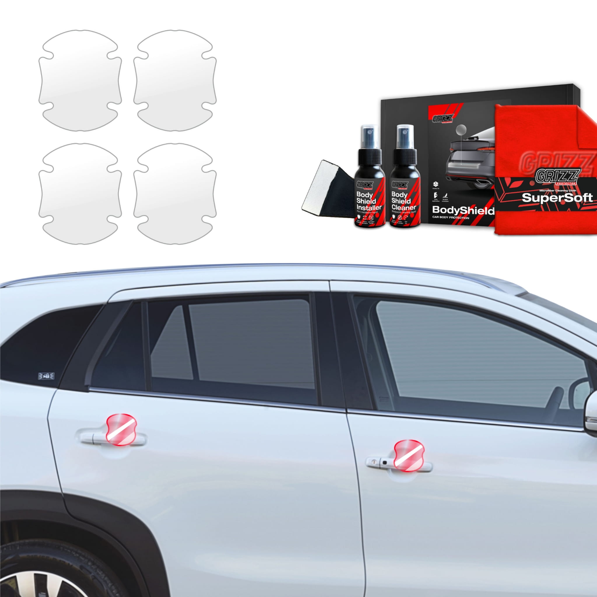 4w1 Folia ochronna Grizz Protector pod klamki do Suzuki S-Cross (2021-2026)