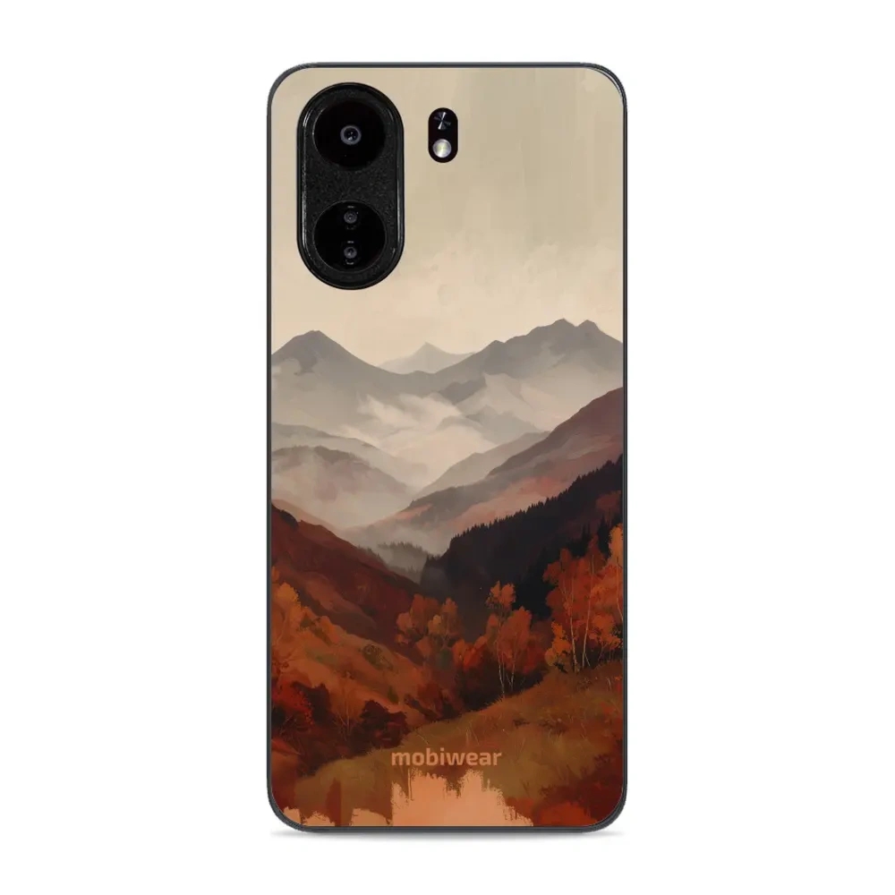 Etui ochronne do Xiaomi POCO C65, Mobiwear Glossy Case, mglista dolina w górach