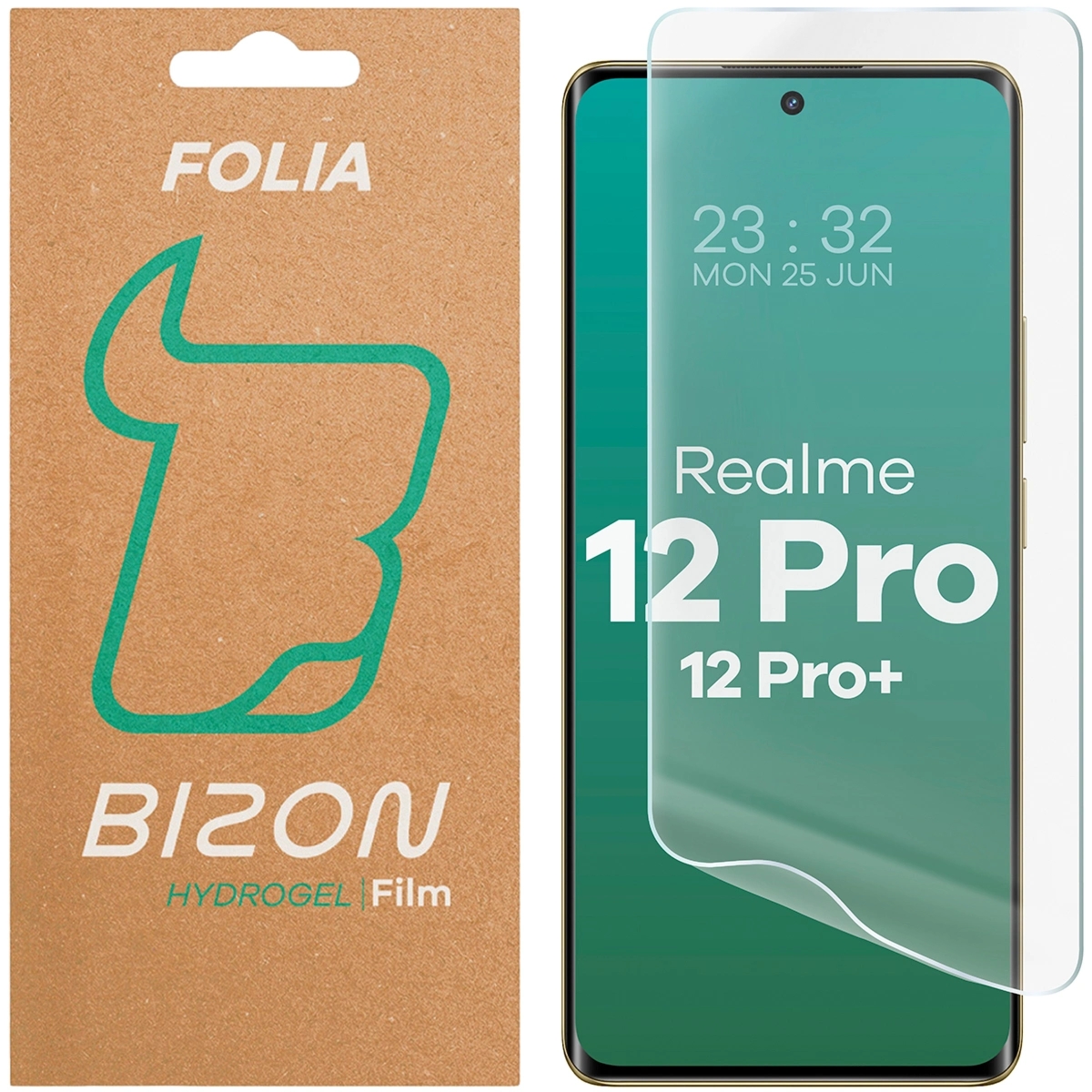 Folia hydrożelowa na ekran Bizon Film Hydrogel Front do Realme 12 Pro / 12 Pro Plus, 1 sztuka