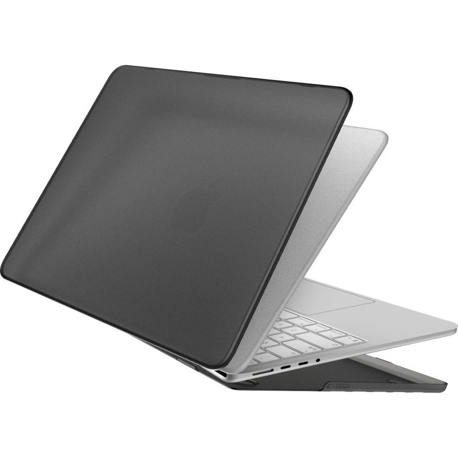 OUTLET: Etui ochronne Tech-Protect Softshell do MacBook Pro 14″ 2021-2026, matowe półprzezroczysto-czarne