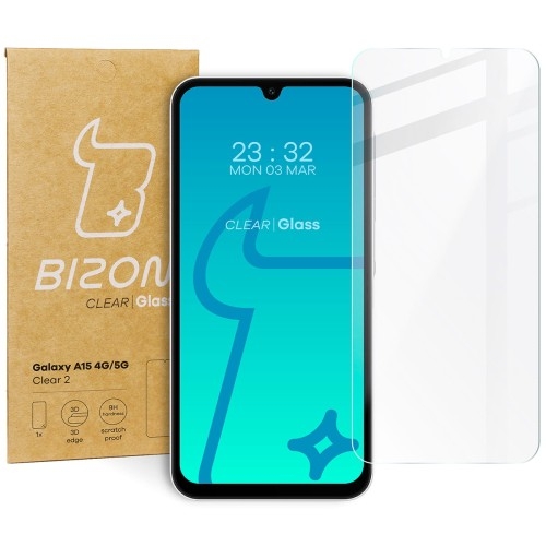 Image of Szkło hartowane Bizon Glass Clear 2 do Galaxy A15 4G/5G, Galaxy A25 5G