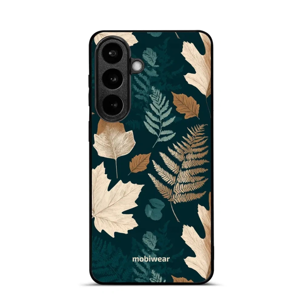 Etui ochronne do Galaxy S26 Plus, Mobiwear Glossy Case, zielnik z liści i paproci