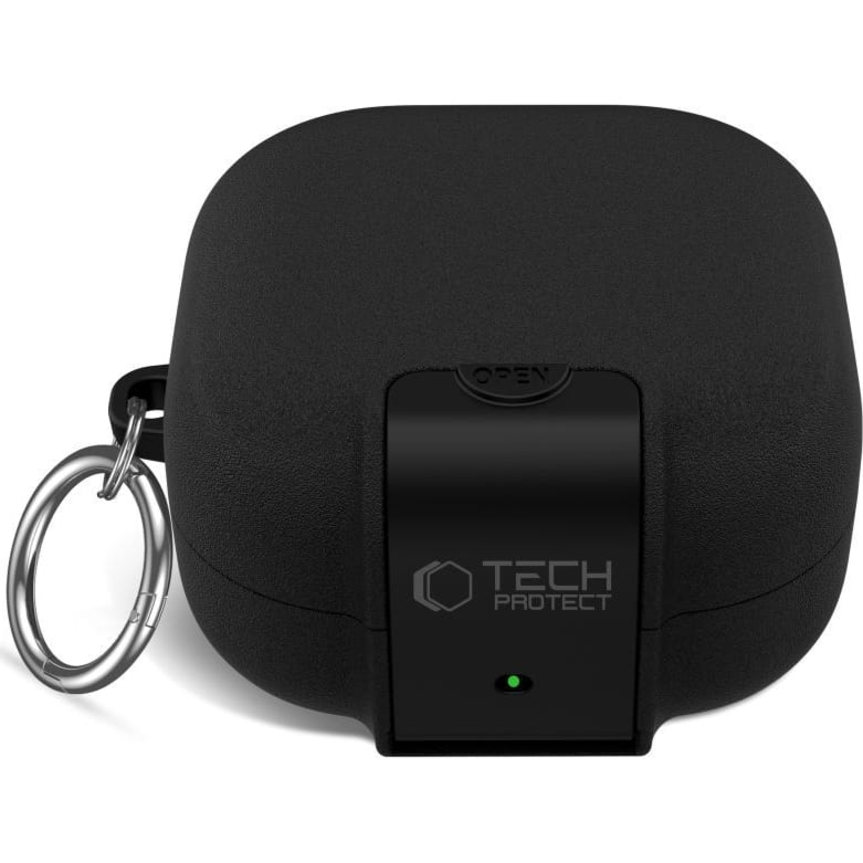 OUTLET: Etui Tech-Protect Slim Hook do Galaxy Buds 4 / 4 Pro, czarne